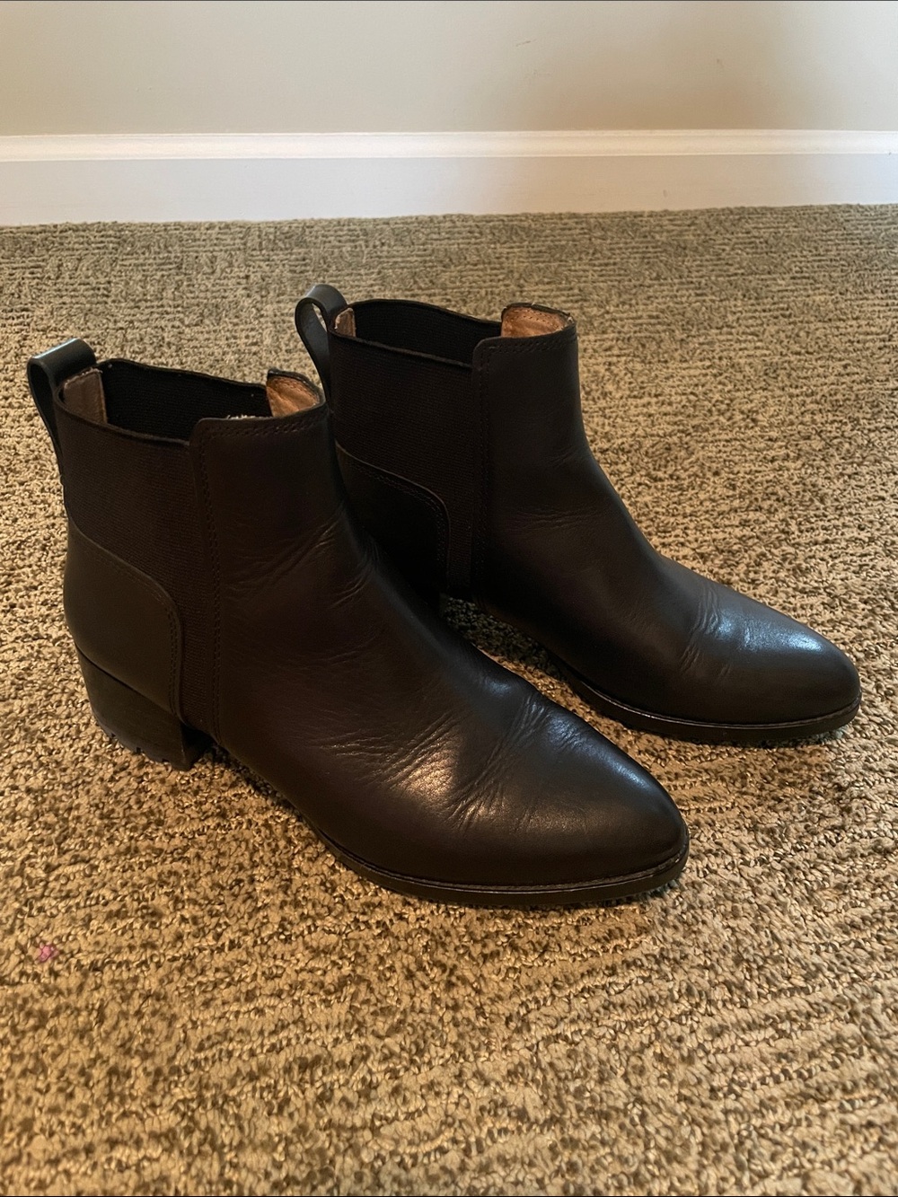 Madewell Women's Leather Ankle Boots - Size 7